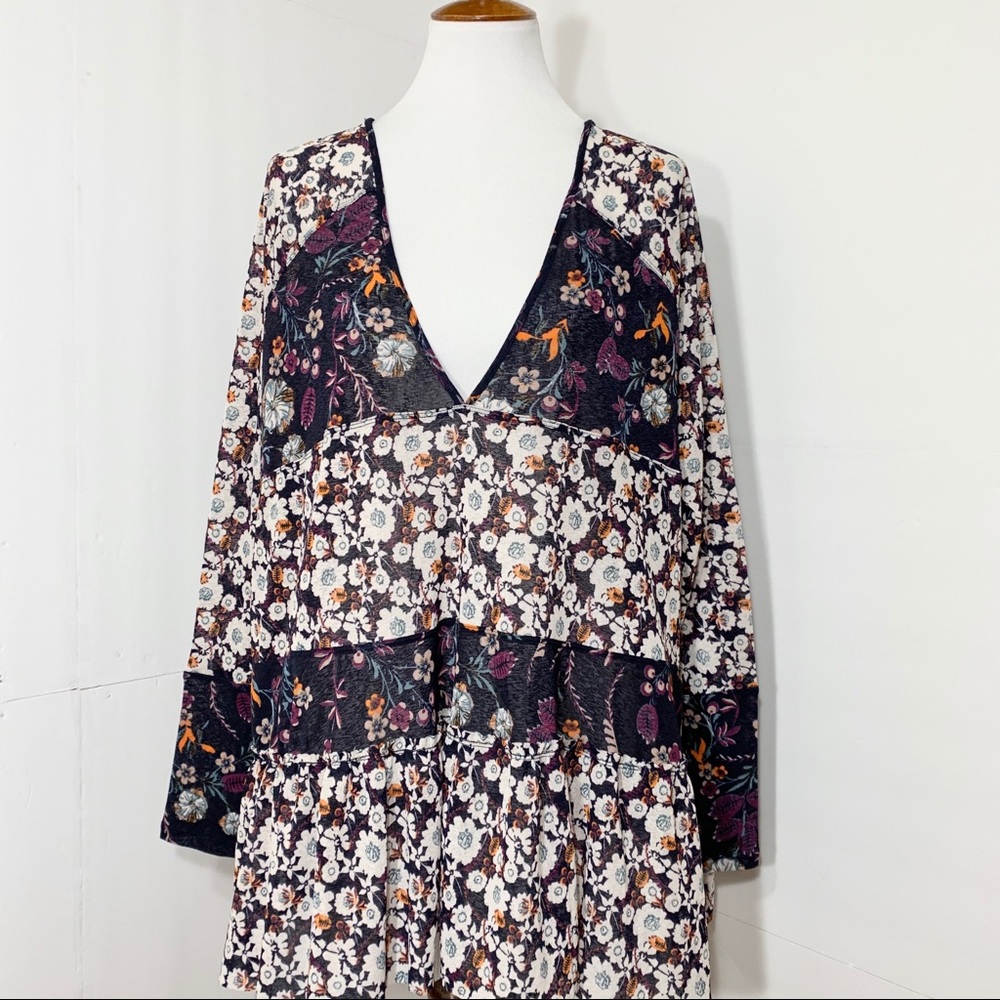 SOLD-Free People Floral Peasant Blouse - Picture 6 of 10